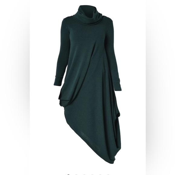 Asymmetrical turtleneck tunic/dress - Picture 2 of 5